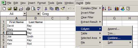 Combine Columns (merge)