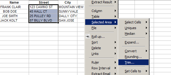 Trim Spaces In Cells Or Columns Excel Tips Add ins